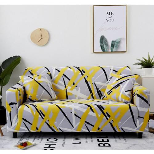 Sofa Cover Geometric Couch Cover Elastic Sofa Cover for Living Room Pets Corner L Shaped Chaise Longue Sofa Slipcover 1PC