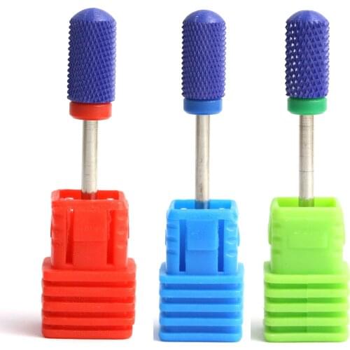1Pcs High Quality Blue Ceramic Nail Drill Bit Rotate Burr Milling Cutter Bits For Manicure Pedicure