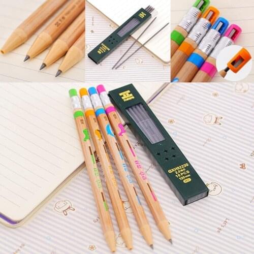 3Pc 2.0 mm Writing Colors Random For Sketch Mechanical Pencil And Refill