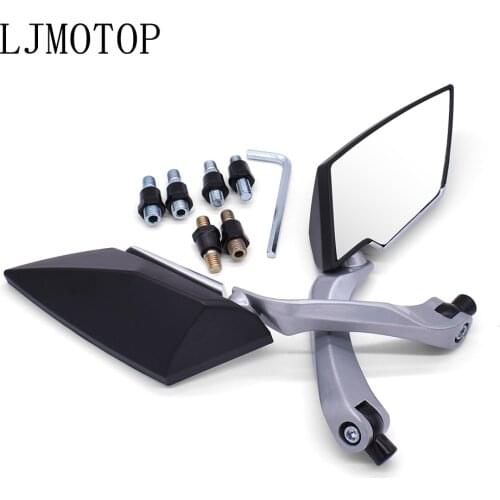 1 Pair Motorcycle RearView Mirror Handlebar Side Mirrors 8 10mm For Honda cb400 CB919 CB190R CB650R CB125R CB400SF CB1100