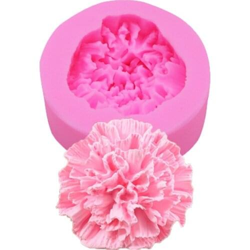 Carnations Flower Baking Silicone Molds Cake Decorating Tool Pastry Fondant Sugarcraft Mould Chocolate Biscuits Cookies Kitchen
