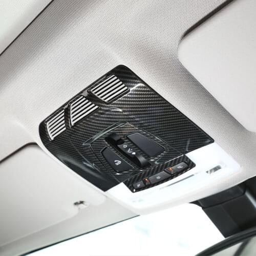 For BMW F48 F15 F16 F30 F34 F45 F46 X1 X2 F47 X5 X6 Carbon Fiber ABS Plastic Car Interior Front Reading Light Cover Trim