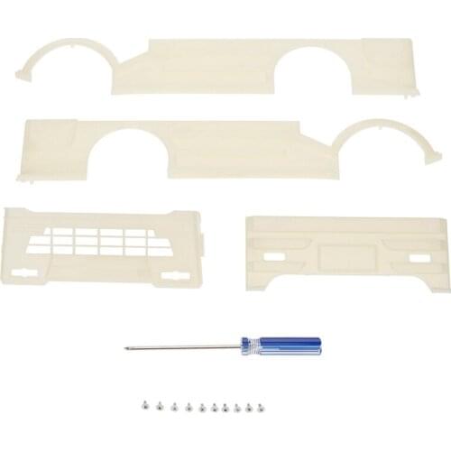 For WPL D12 1/10 RC Car Body Armor Surrounded Kits Decoration Cover Upgrade Parts Accessories