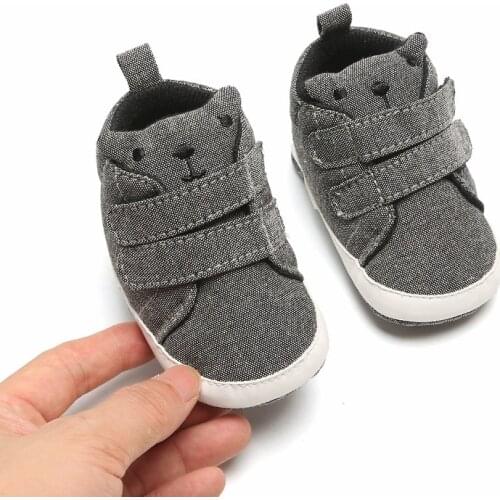 Hot Boys Girls Cotton First Walker Newborn Baby Shoes Sneakers Anti-slip Soft Sole Toddler Sneaker