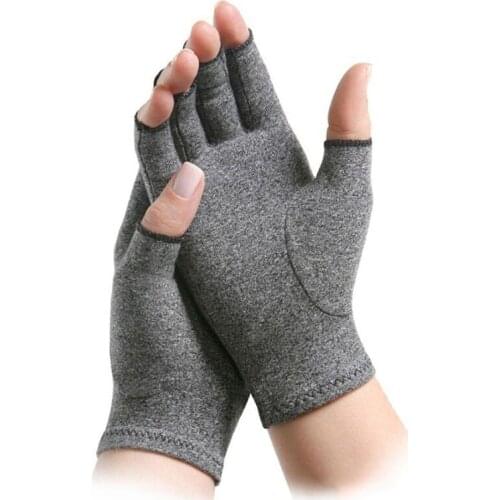 Therapy Arthritis Hand Compression Gloves Fingerless Design Relieve Carpal Tunnel Aches Ease Muscle Tension for women&men