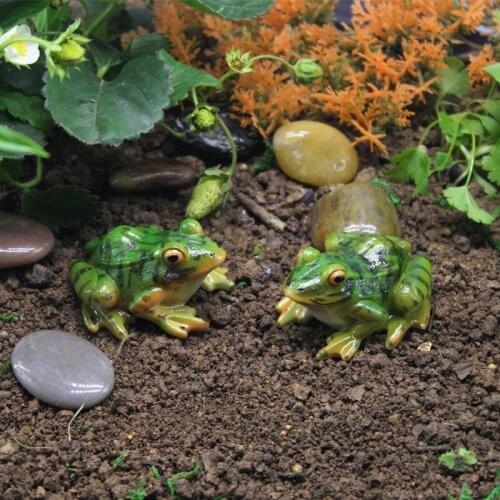 Micro landscape simulation FROG ORNAMENT resin crafts gardening bonsai meat decoration