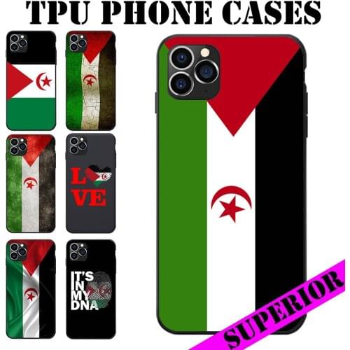 Western Sahara Flag Coat of Arms Text Theme Soft TPU Phone Back Cases Cover For REDMI 5 6 7 8 T 9 A S2 NOTE 10 PRO PLUS 5G