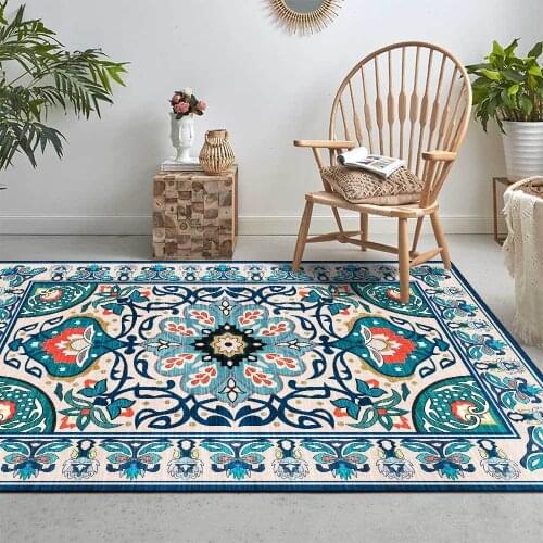 New Carpet Vintage Europe Simple Bedroom Bedside Carpet Nordic Ethnic Style Carpet Hallway Kitchen Rug Mat