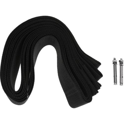 Surfboard Longboard Sling Wall Storage Securing Strap / Rack System SUP Garage Hanger Keeper - Holds 2 Boards