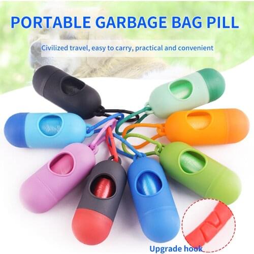 Pet Cleaning Supplies Trash Box Dog Urinal Distributor Portable Garbage Bag Outdoor Plastic Poop Scooper Bags Collector Capsule