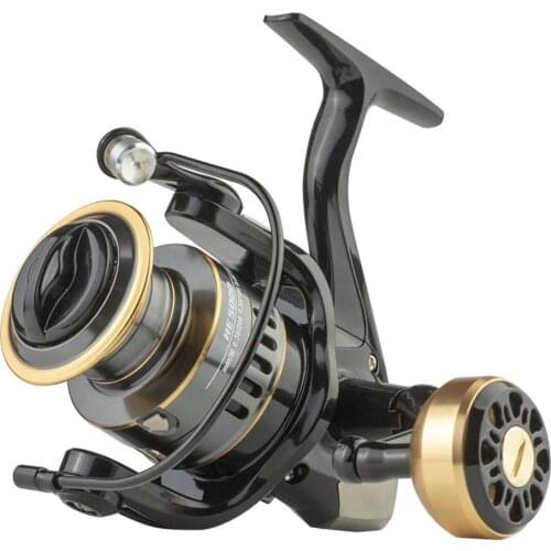Streamlined Shape Fishing Reel HE1000-7000 Metal Seawater Multi-Port Spool Ultra-Light Freshwater Spinning Fishing Wheel