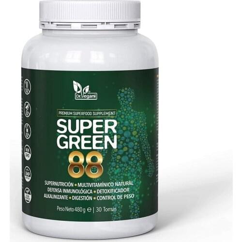 Dr. Vegani SuperGreen 88 green juice powder, multivitamin-88 organic superfoods-Dr. Vegani vitamins, protein