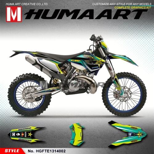 HUMAART Vinyl Graphics Custom Motocross Sticker Kit Deco for Husaberg TE125 TE250 TE300 FE250 FE350 FE450 FE501 2013 2014