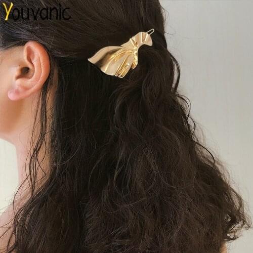 Youvanic Boho Alloy Metal Kont Leaf Hair Pins Clips Women Hairpins Modern Jewelry Bridal Hair Accessories 0393