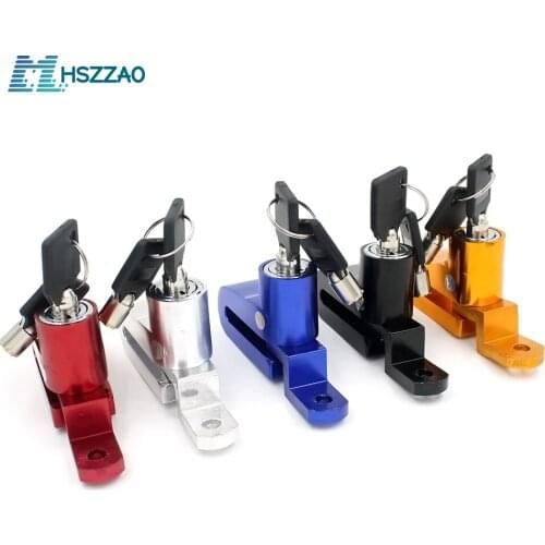 Motorcycle Disc Brake Lock Motorbike Scooter Bicycle Aluminum Alloy Anti-theft Wheel Disc Brake Lock Security Alarm Protection