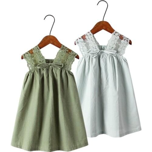 3-9 Years Summer Lace Children Clothing Princess Kids Dresses For Girls Causal Wear Dress Girls Dress Vestido Robe Fille