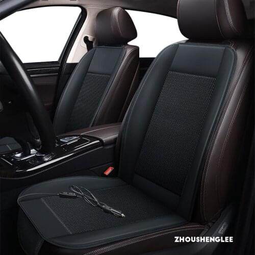 ZHOUSHENGLEE 12V Seat ventilation 1pc car seat cover for Lincoln all models Navigator MKZ MKC MKX MKS MKT summer Pad Cushion