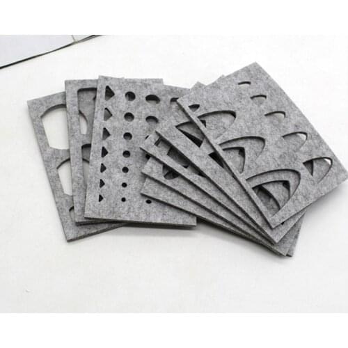 8pcs Wool Felt Mold Needle Felting DIY Craft Stencil Applique Handicraft Shaping