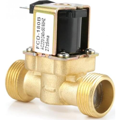 AC 220240V FCD-180B 2 Way Water Inlet NC Normal Electric Solenoid Valve G34