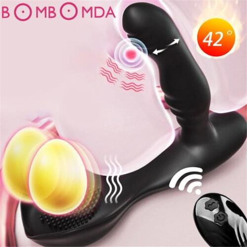 Anal Vibrator Prostate Massager Wireless Remote Control Dildo Vibrators Male Prostate Massager Testicles Stimulator Anal Sex Toy