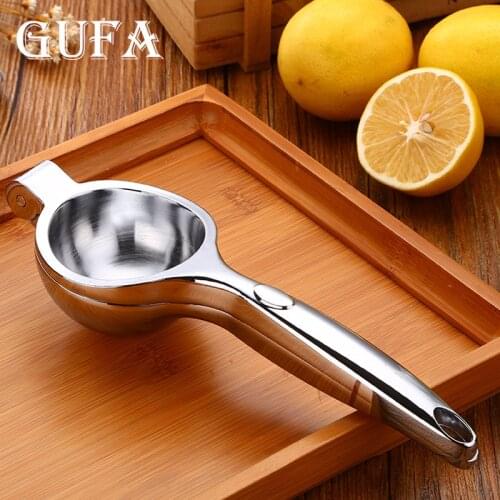 Large Stainless Steel Lemon Squeezer Creative Home Zinc Alloy Manual Juicer Squeezer Thickened Fruit Juicer Baby Food Maker
