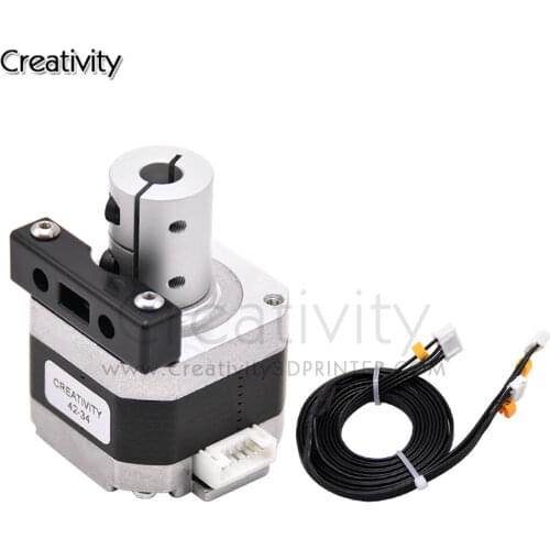 For Creality CR-10 / Ender-3 kitDual Z-Axis upgrade stepper motor with Mount Block,dual type wire and 5*8mm rigid coupling kit