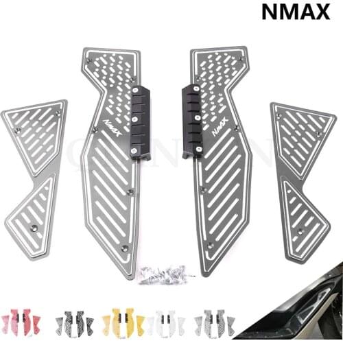 For YAMAHA NMAX N-MAX 155 125 NMAX125 NMAX155 N-MAX155 15-17 Footrest Pedal Scooter Front & Rear Footboard Steps Foot Plate