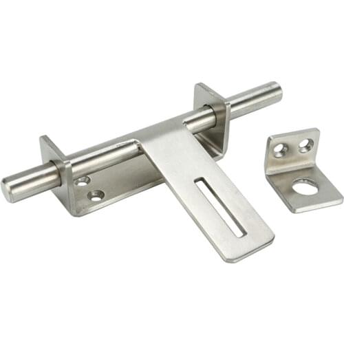 Stainless steel door bolt wood door gate furniture lock latch home window hotel security lock household hardware part
