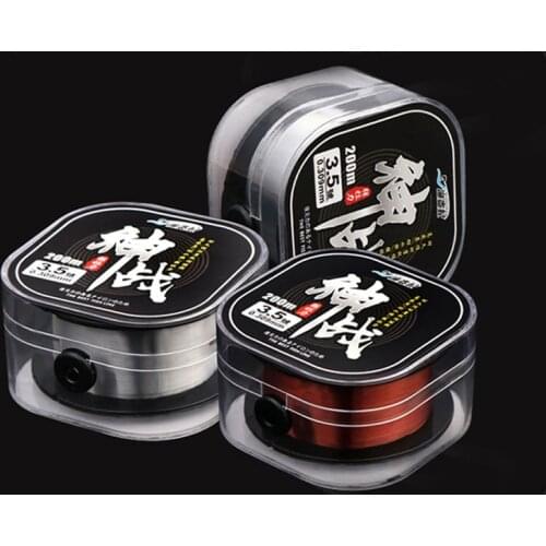 Super pull 200M Fluorocarbon Fishing Line red/clear two colors 4-32LB Carbon Fiber Leader Line fly fishing line pesca