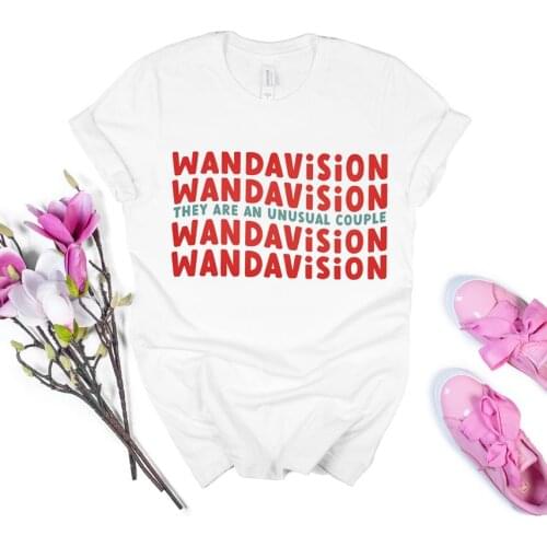 WandaVision T-Shirt Wanda TV Series Show Shirt 1970s Vision Tee Simple Superhero Unisex Tees