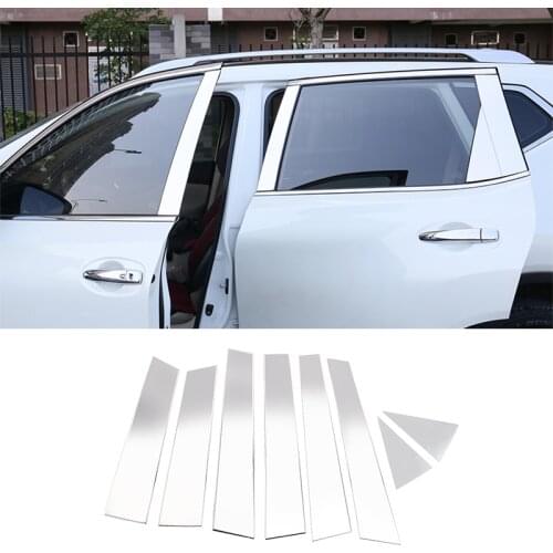 Chrome Stainless Steel Door Window Pillar Posts Cover Trim Car For Rogue X-Trail X Trail XTrail T32 2014-2019 Accessories