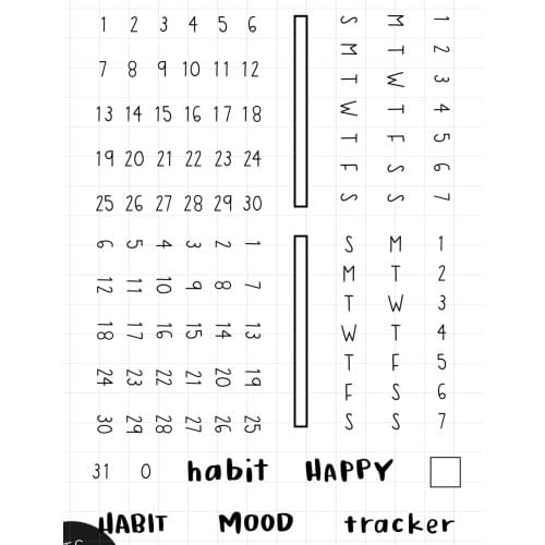 Calendar 1Clear Stamp for Scrapbooking Transparent Silicone Rubber DIY Photo Album Decor 103