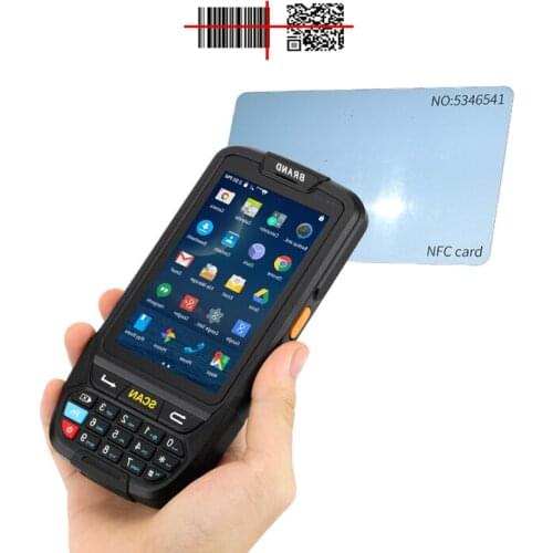 Pocket smartphone pda nfc rfid reader gps gprs 1d 2d qr bar code scanner handheld barcode terminal android 3g 4g with sim card