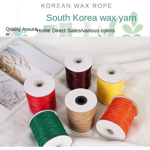 Round wax leather cable necklace rope cable for jewelery production accessories wholesale