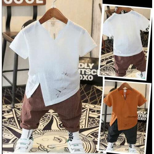 Toddler Boy Summer Clothes Kids Boys Fashion T-Shirt Shorts Boy Clothes Outfit