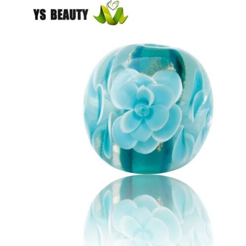 Multi-layer hand-painted lampwork glass beads factory direct home decoration beads to accept customer customization