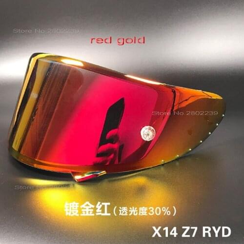 Motorcycle helmet anti fog Anti-UV PC visor Lens Model for SHOEI X14 full face helmet visor mirror Lens