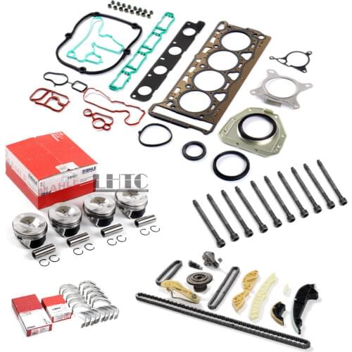 Tensioner Crankshaft Connecting Rod Bearing Shell Oil Seals Gasktets Engine Overhaul Reconstruction Kit For VW AUDI 2.0 TFSI