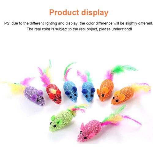 2021 New Cat Tosses Toy Hollow Tube Winding Cute Mouse Shape Home Anti-depression Rope Winding Chirping Mouse Toy Pet Supplies