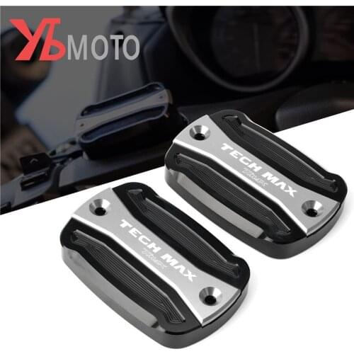 New Arrival With LOGO Tech MAX Aluminum Fluid Reservoir Cap Brake Cover For Yamaha TMAX560 TMAX 560 2020