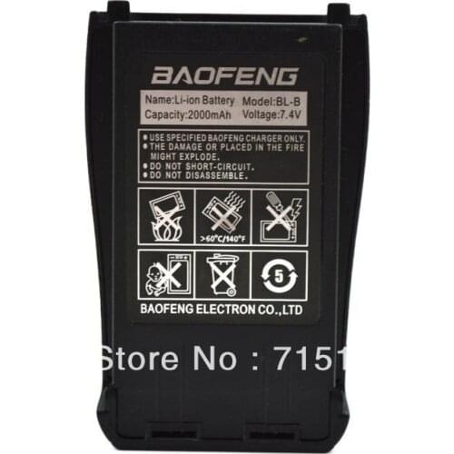 Exclusively New Original Baofeng BL-B 7.4V 2000mAh Li-ion Battery for Baofeng UV-B5/UV-B6 Walkie Talkie