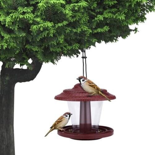 Bird Supplies Outdoor bird feeder Wild Bird Feeder Hanging Garden Yard Outside Decoration Bird Food Distributor