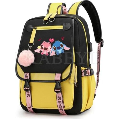 New Stitch Backpack Character Backpack Men Women Travel Laptop Teens School Bags Girls Boys Mochilas Birthday Gift
