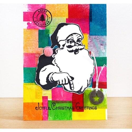 Santa Claus Wishing You A Happy Christmas Transparent Clear stamp DIY Silicone Seals Scrapbooking / Card Making