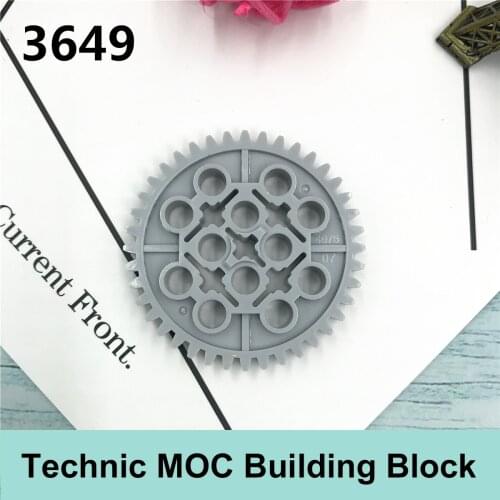 5PCS Tech Building Blocks Compatible with Famous Brand Tech MOC Parts 3649 4285634 40 Tooth Gear Technology