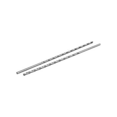 4mm Dia 200mm Length HSS Straight Round Shank Twist Drill Bit Drilling Tool 2pcs
