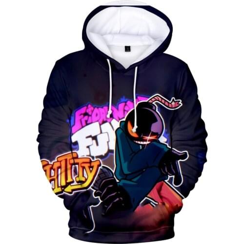Friday Night Funkin 3D Prints Hoodies Women Men Fashion Long Sleeve Hooded Sweatshirt Hot Sale Casual Streetwear Clothes