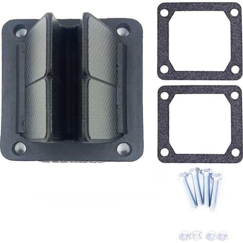 Motorcycle Intake Reed Valve Carbon Fiber with Gasket Kit for Yamaha YZ85 YZ400 YZ250