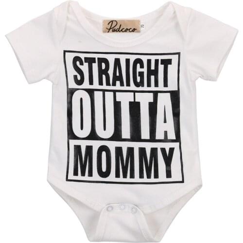 2016 Casual Kids Baby Girl Boys Long Sleeve Letter Printing Bodysuit Cotton Jumpsuit Outfits