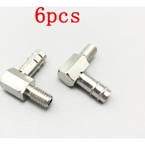 6Pcs 90 Degree Faucet RC Brushless Electric Boat M4 M5 M6 L-type Water Nozzle Accessory for Brushless Motor Water Cooling Jacket